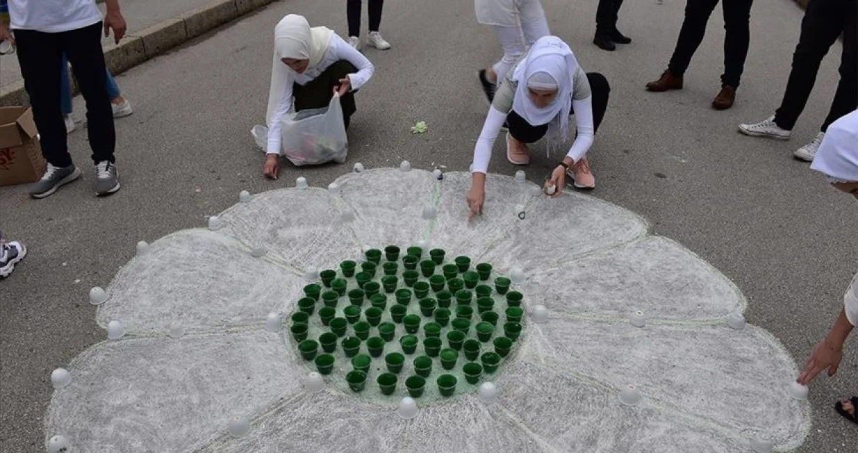 Performans "Nema te na kahvi" Goražde/Anadolu Agency/