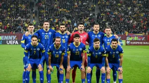 Detalj s utakmice između Rumunije i BiH (FOTO: N/FSBiH)