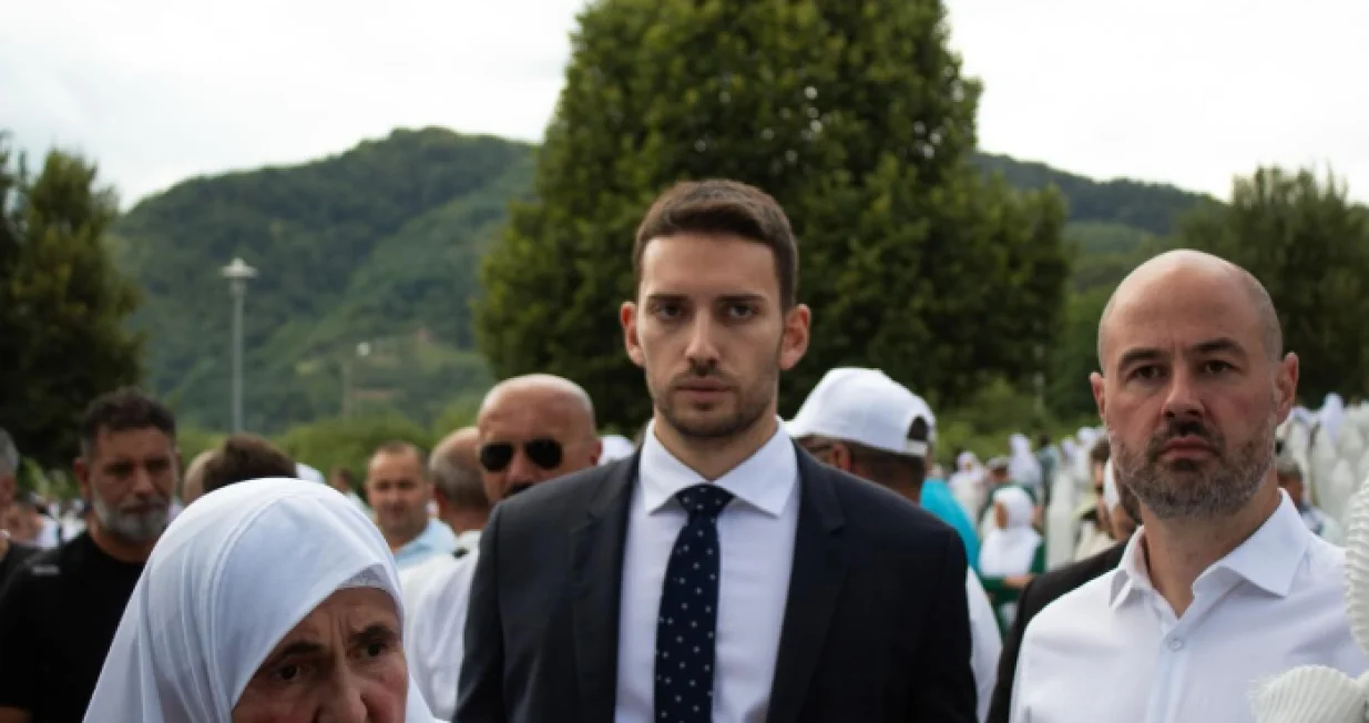 Pavle Grbović u Srebrenici/