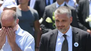 Srbijanski političar, Čedomir Jovanović, u Srebrenici, Memorijalni centar Srebrenica-Potočari, ARHIVSKA FOTOGRAFIJA/