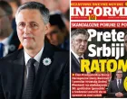 Denis Bećirović, naslovnica Informera//