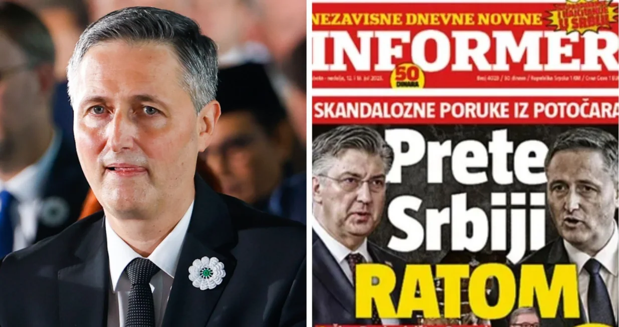 Denis Bećirović, naslovnica Informera//