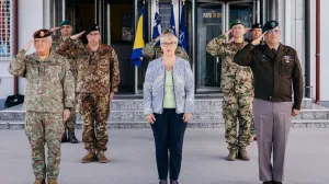 Nataša Pirc Musar u bazi Butmir/EUFOR//