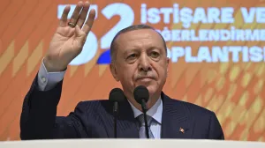 Ankara, Turska - 13. juli 2025:Predsjednik Turske Recep Tayyip Erdogan obratio se u nedjelju na evaluacijskom sastanku Stranke pravde i razvoja (AK Parti) u Ankari (DoДџukan KeskinkД±lД±Г§ - Anadolu Agency)/