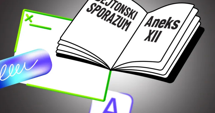 Vizual za kolumnu Gorana Dakića, Dejtonski sporazum, Milorad Dodik/Benjamin Krnić