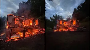 U požaru izgorjela kuća/Banjalučki vatrogasci/Facebook/