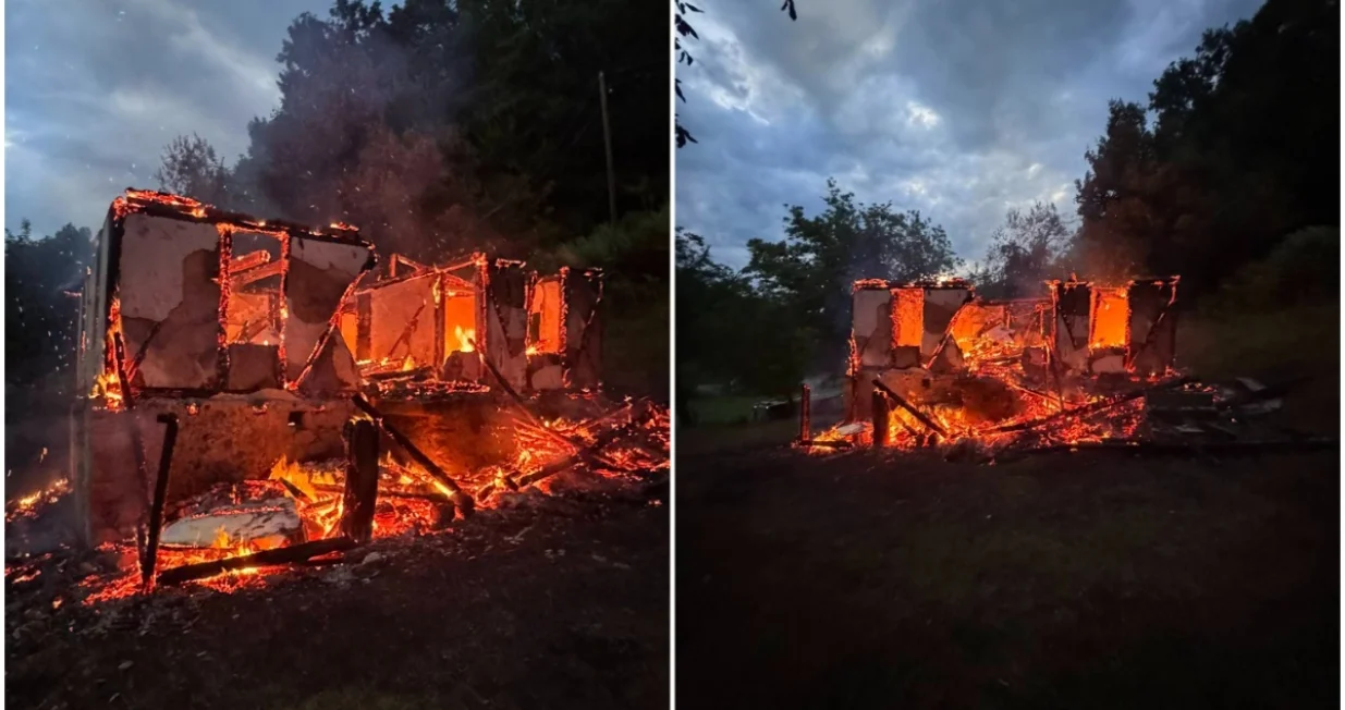 U požaru izgorjela kuća/Banjalučki vatrogasci/Facebook/