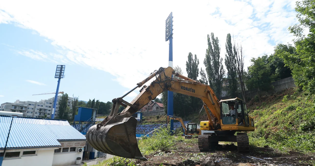 Bager na Grbavici (FOTO: FK Željezničar)