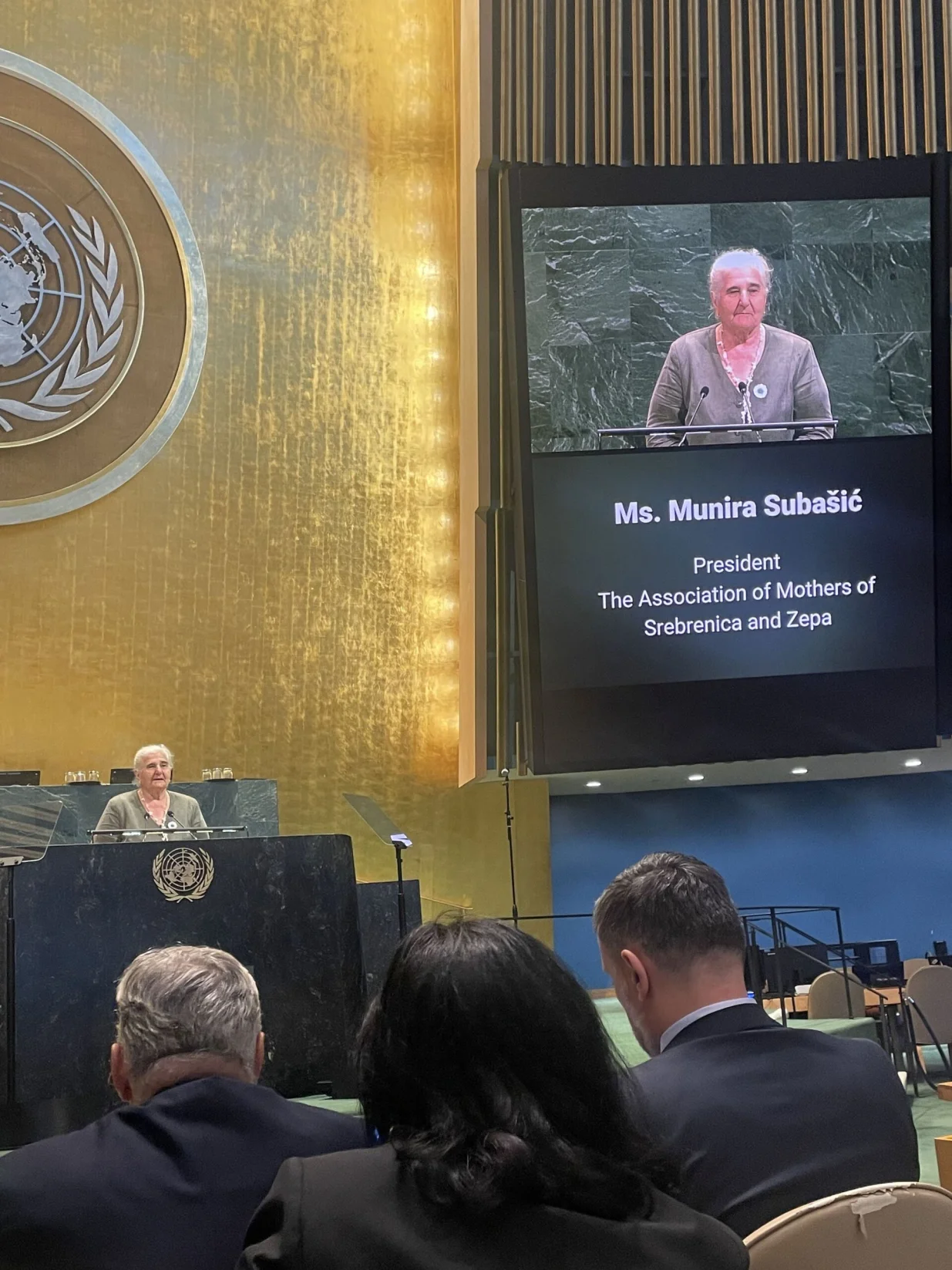 Munira za govorncom u New Yorku/