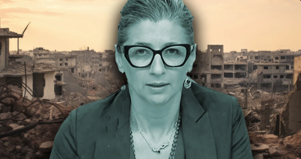 Francesca Albanese, kolumna Pavla Mijovića, vizual za kolumnu/Benjamin Krnić