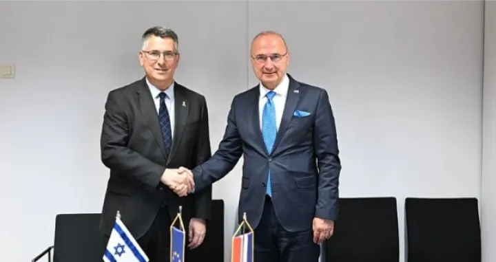 Ministar vanjskih poslova Izraela Gideon Sa&#039;ar i ministar vanjskih poslova Hrvatske Gordan Grlić Radman/X.com