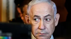 FILE PHOTO: Israel's Prime Minister Benjamin Netanyahu visits Capitol Hill, on the day he meets with Senate Republican Leader John Thune (R-SD) and other senators, in Washington, D.C., U.S., July 9, 2025. REUTERS/Evelyn Hockstein/File Photo/Evelyn Hockstein