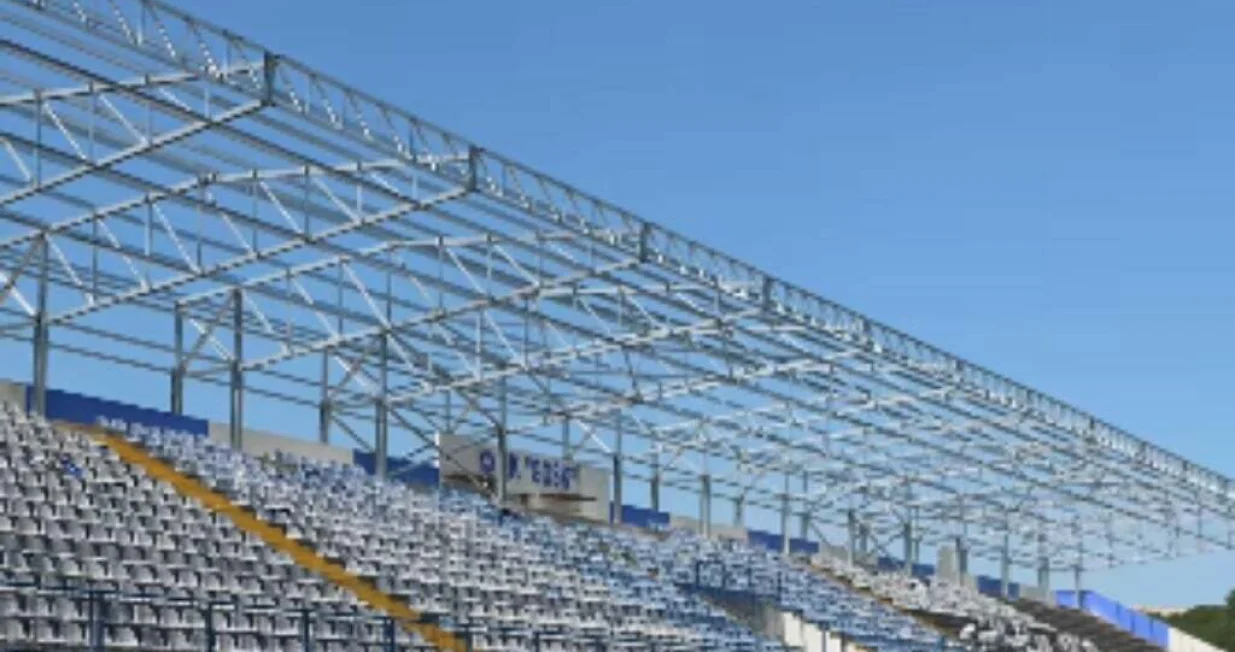 Radovi na stadionu GOŠK-a (FOTO: Screenshot)