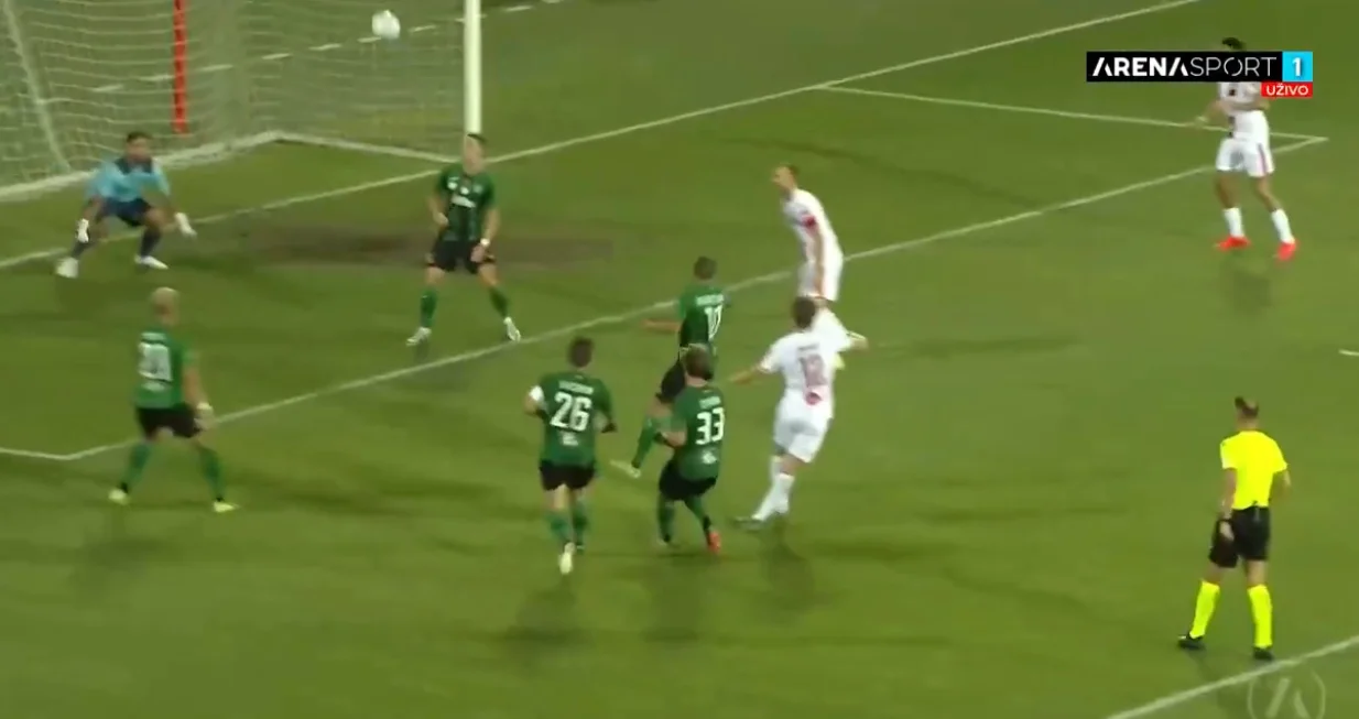 Gol Mamića protiv Virtusa (FOTO: Screenshot/Arenasport)