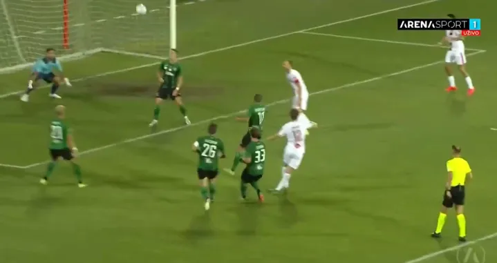 Gol Mamića protiv Virtusa (FOTO: Screenshot/Arenasport)