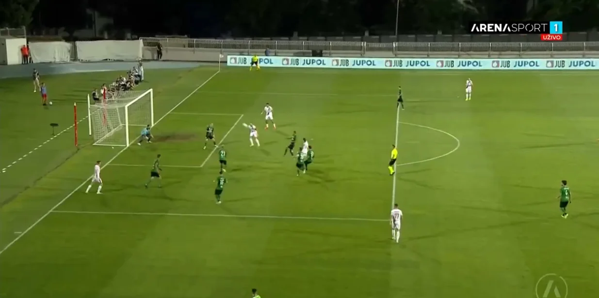 Gol Mamića protiv Virtusa (FOTO: Screenshot/Arenasport)