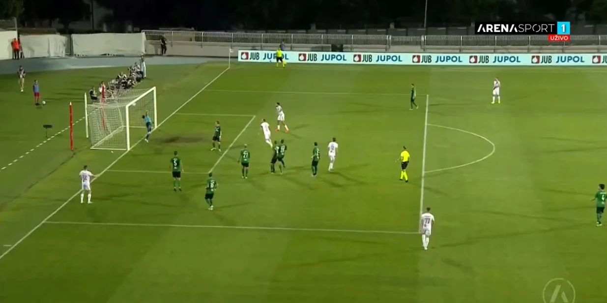 Gol Mamića protiv Virtusa (FOTO: Screenshot/Arenasport)