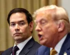 U.S. President Donald Trump and U.S. Secretary of State Marco Rubio attend a cabinet meeting at the White House in Washington, D.C., U.S., July 8, 2025. REUTERS/Kevin Lamarque  TPX IMAGES OF THE DAY/Kevin Lamarque