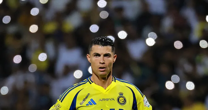 FILE PHOTO: Soccer Football - Saudi Pro League - Al Wehda v Al Nassr - King Abdul Aziz Stadium, Mecca, Saudi Arabia - February 25, 2025 Al Nassr's Cristiano Ronaldo reacts REUTERS/Stringer/File Photo