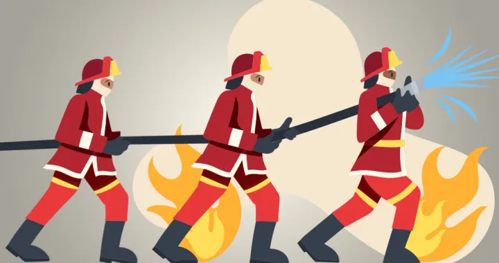 Požari, BiH, vizual za kolumnu/Benjamin Krnić