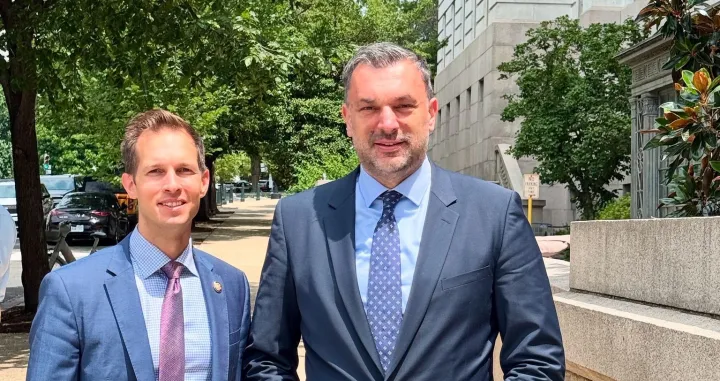 Elmedin Konaković i američki kongresmen Jake Auchincloss/Mvp Bih