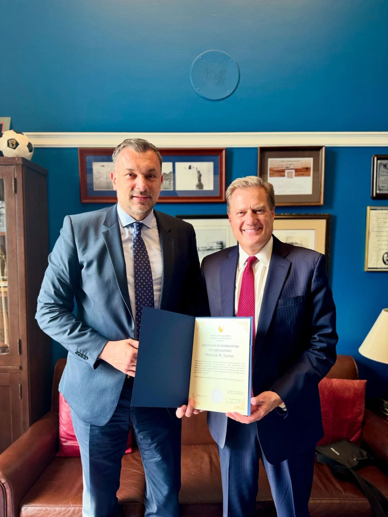 Elmedin Konaković i američki kongresmen Mike Turner/Mvp Bih