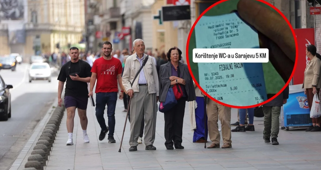 Naplata korištenja WC-a, pizzerija u centru Sarajeva/Canva