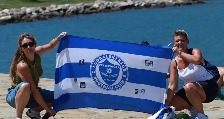 Navijači Želje u Kopru (FOTO: FK Željezničar)