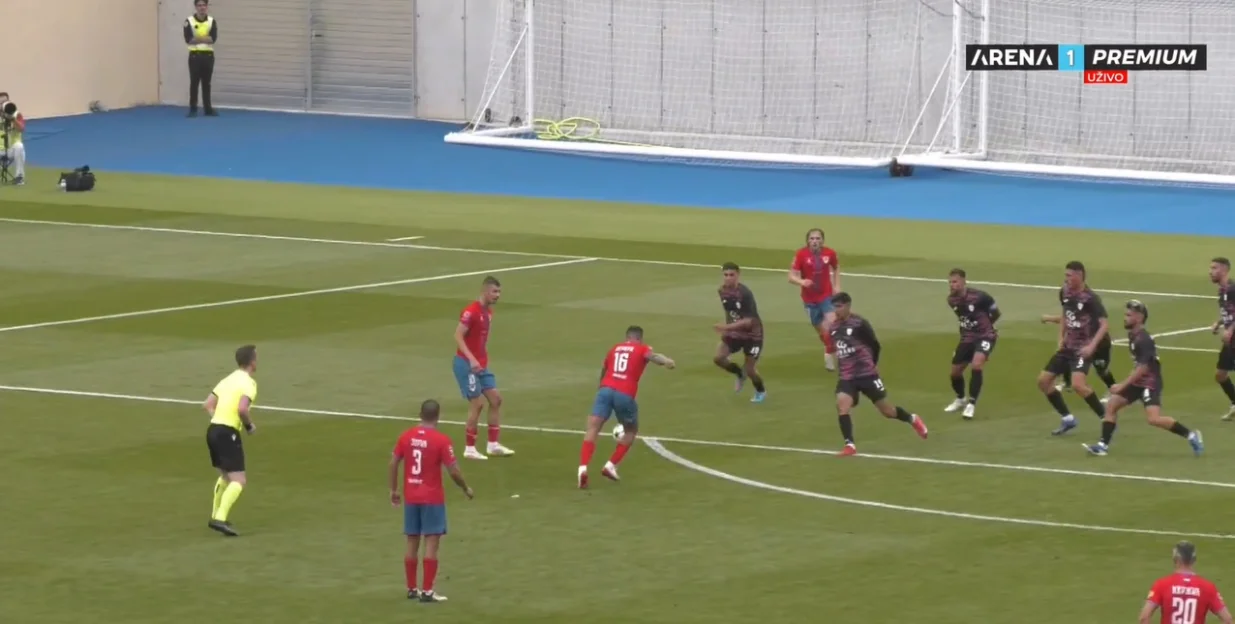 Santa Coloma - Borac (FOTO: Screenshot/Arenasport)