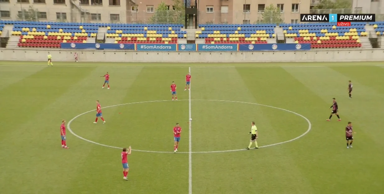 Santa Coloma - Borac (FOTO: Screenshot/Arenasport)
