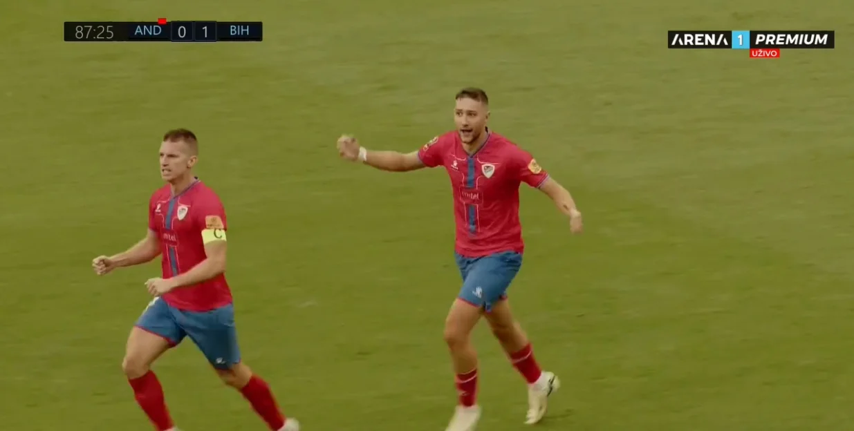 Santa Coloma - Borac (FOTO: Screenshot/Arenasport)