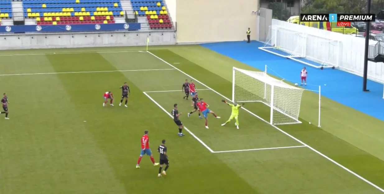 Santa Coloma - Borac (FOTO: Screenshot/Arenasport)