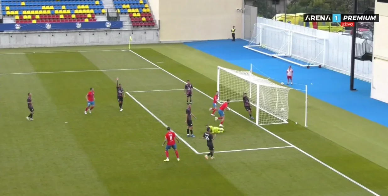 Santa Coloma - Borac (FOTO: Screenshot/Arenasport)