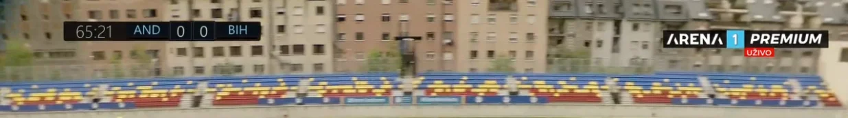 Gaf na utakmici Santa Coloma - Borac (FOTO: Screenshot/Arenasport)