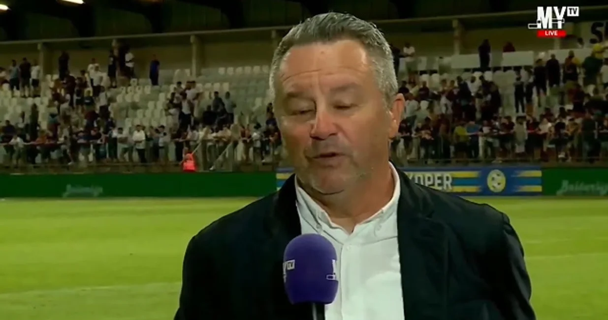 Slavi&scaron;a Stojanović - trener Kopera (FOTO: Screenshot/MYTV)