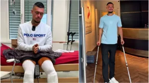 Leon Otremba iz Njemačke, koji je bio visok 171,5 cm, prošao je kroz dvije operacije produljenja nogu u razmaku od dvije godine kako bi dosegao visinu od 195 cm./Screenshot