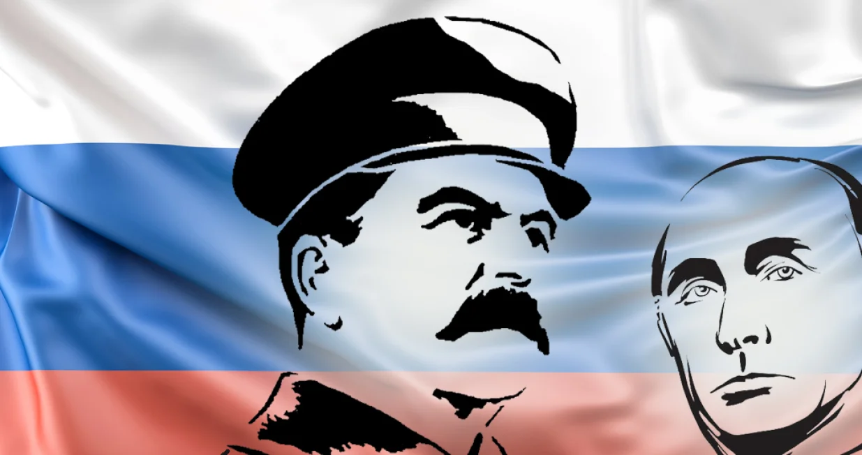 Josif Staljin, Vladimir Putin, Rusija, vizual za kolumnu/Benjamin Krnić