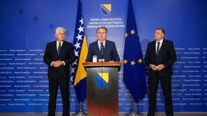 Predstavnici Trojke, SNSD-a i HDZ-a sastanak državne koalicije/Damir Deljo