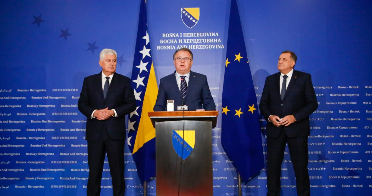 Predstavnici Trojke, SNSD-a i HDZ-a sastanak državne koalicije/Damir Deljo