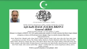 Halil Brzina, smrtovnica//