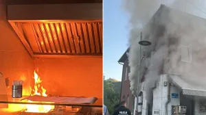 Požar u ugostiteljskom objektu u Zenici nakon što se friteza zapalila/Urban Grill 2