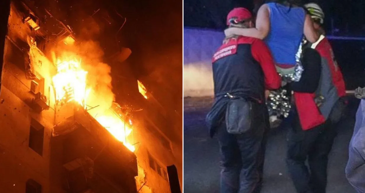 Odesa, napad dronovima, spašavanje, evakuacija stanara/X