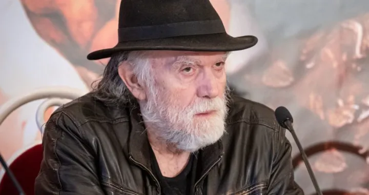 Josip Pejaković i Dino Mustafić, konferencija za novinare, Veče u Narodnom pozorištu Sarajevo/