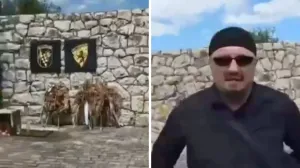 Snimak sa spomen-obilježja HVO-a/X