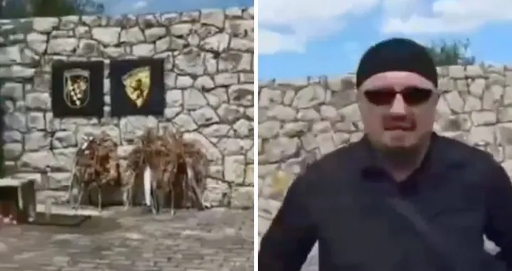 Snimak sa spomen-obilježja HVO-a/X