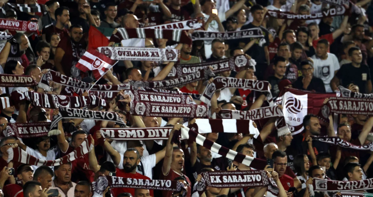 Sarajevo - Spartak TrnavaNavijači Sarajeva