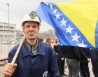 Protest rudara ispred vlade federacije BiH/Senad Gubelić
