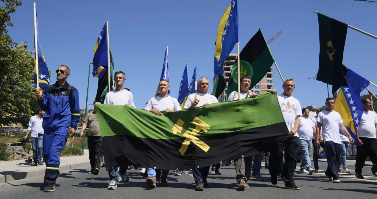 Rudari, protest rudara, zenički rudari, Vlada FBiH/Damir Deljo