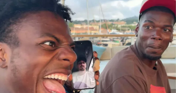 IShowSpeed, Zlatan Ibrahimović i Paul Pogba (FOTO: Screenshot)