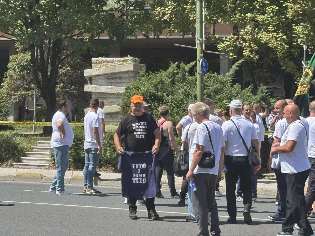 Protest rudara, RMU Zenica, zenički rudari, Vlada FBiH/Nedim Fetahović